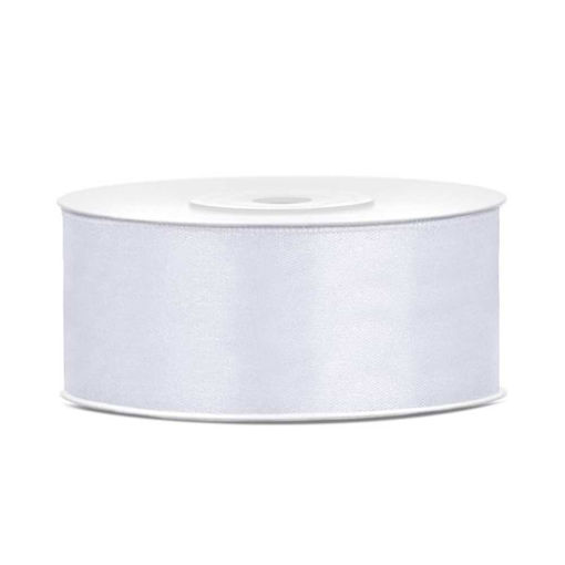 Picture of SATIN RIBBON WHITE 25MM PER METRE